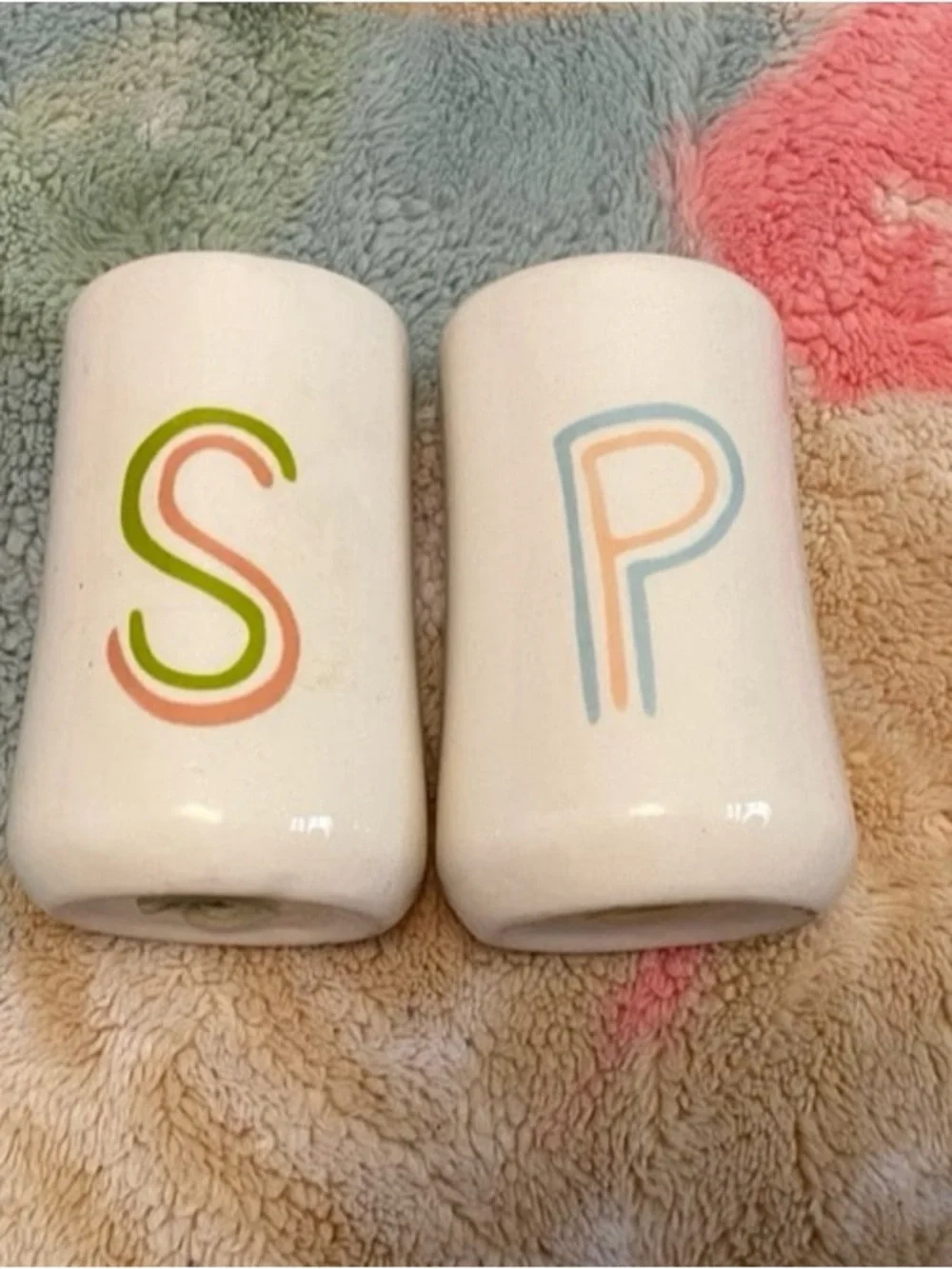 Pastel Ceramic Salt & Pepper Shakers